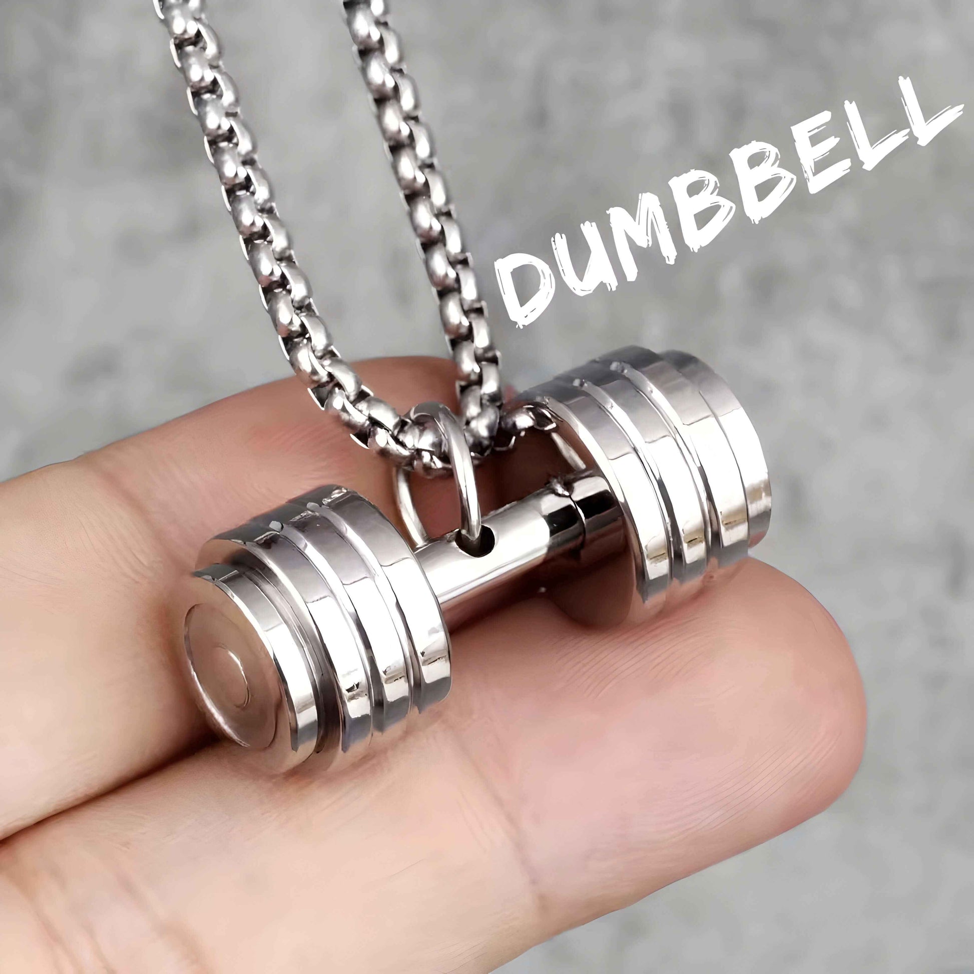 Medium Dumbbell - Necklace - ForgeOfSparta