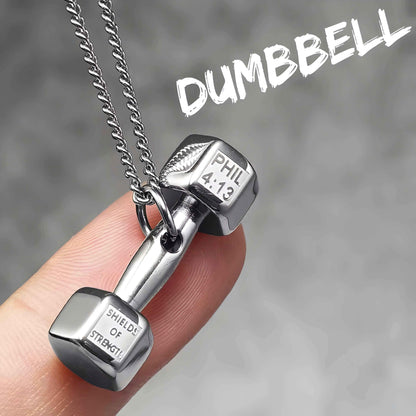 Small Dumbbell - Necklace - ForgeOfSparta