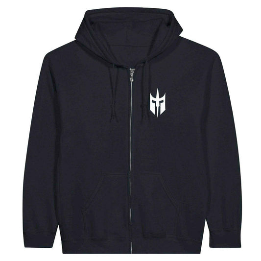 Classic Unisex Essential Zip Hoodie - Black - ForgeOfSparta